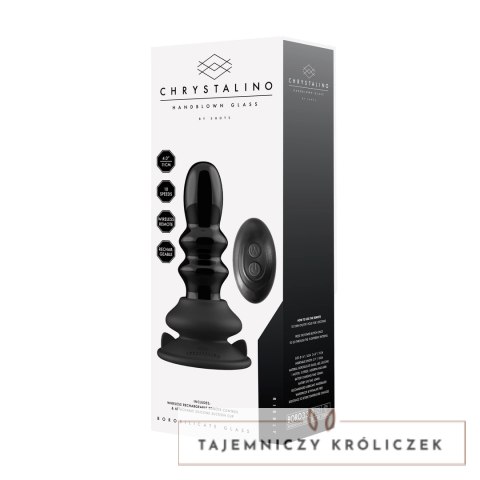 Christalino by shots - Wibrator - szklany korek analny z przyssawką Ribbly Chrystalino by Shots Christalino by shots - Wibrator - szklany korek analny z przyssawką Ribbly Chrystalino by Shots