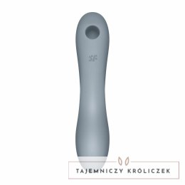 Wibrator z masażerem powietrznym - Satisfyer Curvy Trinity 3 Blue Grey Satisfyer