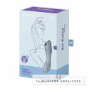 Wibrator z masażerem powietrznym - Satisfyer Curvy Trinity 3 Blue Grey Satisfyer