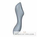 Wibrator z masażerem powietrznym - Satisfyer Curvy Trinity 3 Blue Grey Satisfyer