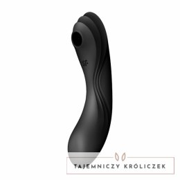 Wibrator z masażerem powietrznym - Satisfyer Curvy Trinity 4 Black Satisfyer