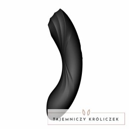 Wibrator z masażerem powietrznym - Satisfyer Curvy Trinity 4 Black Satisfyer