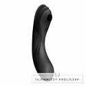 Wibrator z masażerem powietrznym - Satisfyer Curvy Trinity 4 Black Satisfyer