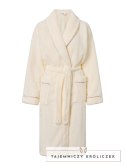 Szlafrok Dolce Vita Long Ecru-Dusty Pink XL Momenti Per Me