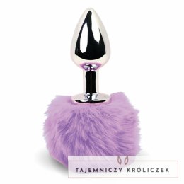 Plug analny - FeelzToys Bunny Tails Butt Plug Purple FeelzToys