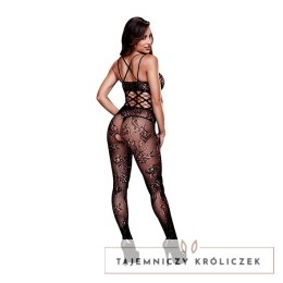 Bodystocking z otwartym krokiem - Baci Racerback Crotchless Bodystocking One Size Baci