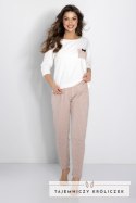 Piżama Eliza Ecru-Powder Pink M Momenti Per Me