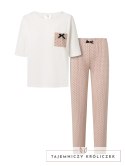 Piżama Eliza Ecru-Powder Pink M Momenti Per Me