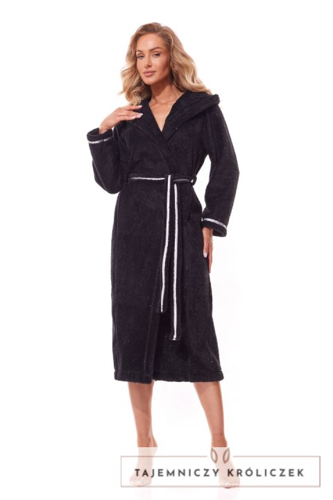 Szlafrok Soft Long 2322 Czarny Czarny XL L&amp;L